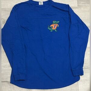 NCAA University of Florida Gator Shirt Medium Blue Mens Pressbox Long Sleeve Tee